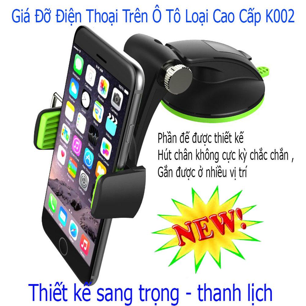 Giá đỡ điện thoại trên ô tô loại tốt,Kẹp điện thoại xe máy K002 ( Diamond) cao cấp, xoay 360 trên ô tô - an toàn