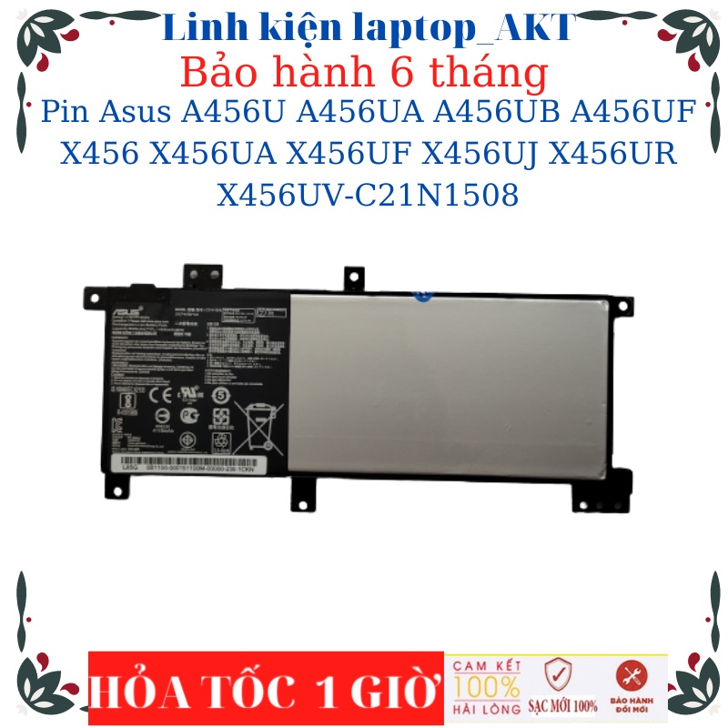 Pin laptop Asus A456U A456UA A456UB A456UF X456 X456UA X456UF X456UJ X456UR X456UV - C21N1508 - 38w