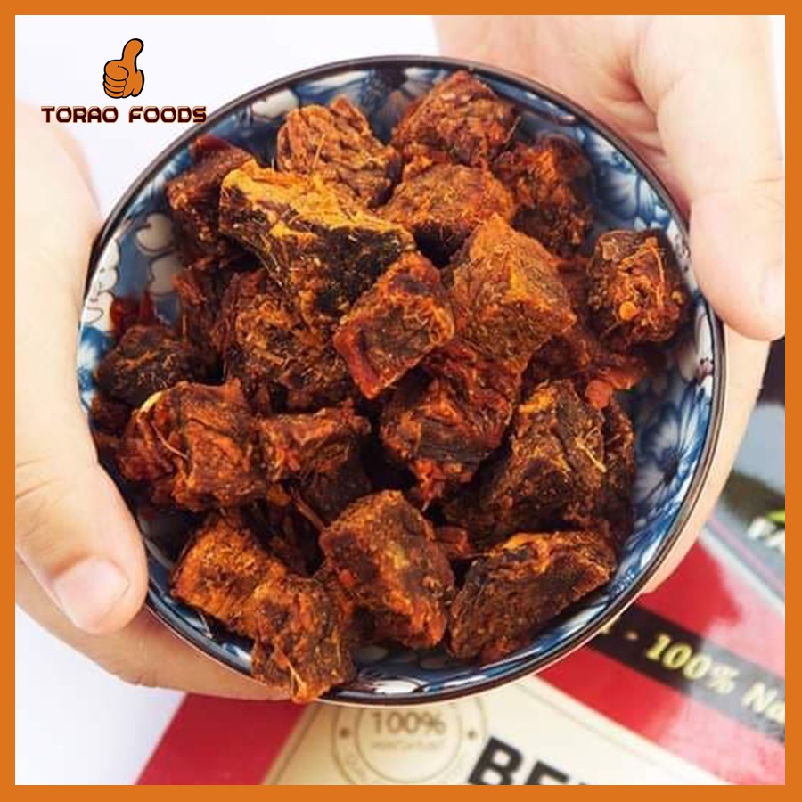 Khô bò viên mềm Fansipan hộp 200g, bò khô viên chuẩn bò loại 1 đảm bảo An toàn Vệ Sinh, Torao Foods - đồ ăn vặt ngon | BigBuy360 - bigbuy360.vn