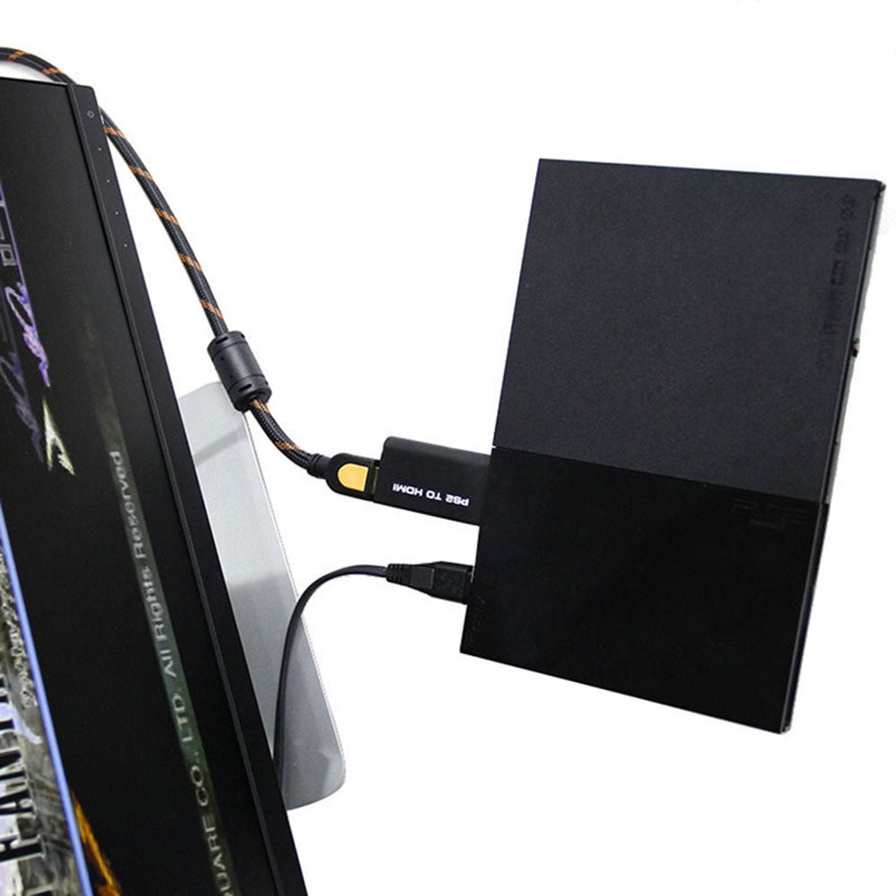 Thiết bị chuyển đổi PS2 sang HDMI tích hợp cổng ra âm thanh 3.5mm