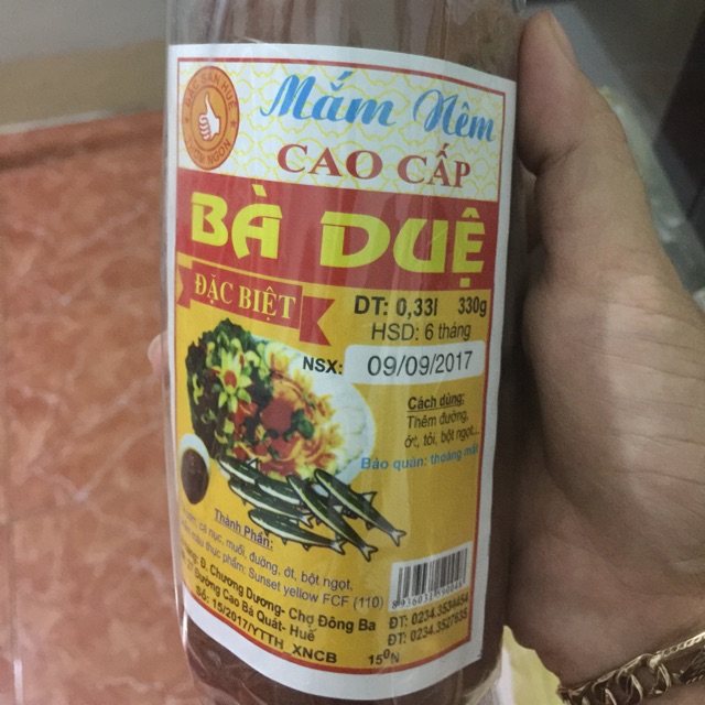 3 hũ Mắm nêm cao cấp Bà Duệ