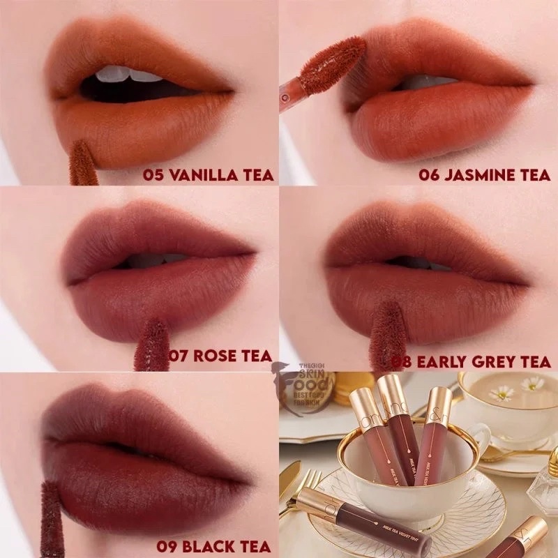 Son Romand Milk Tea Velvet Tint màu 05 06 07 08 09 ver2