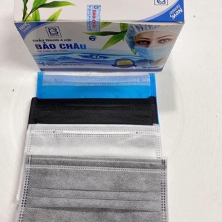 khẩu trang y tế bảo châu hàng 4 lớp