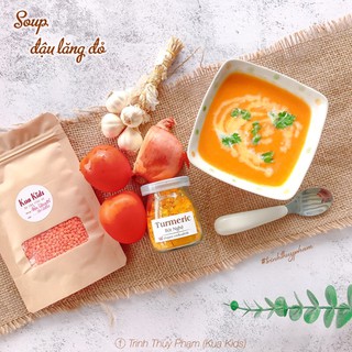 Đậu lăng đỏ cam hữu cơ Markal 500g