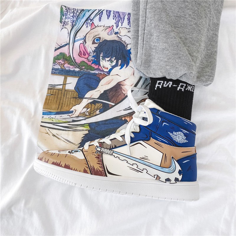 Thời Trang Giày Sneaker In Họa Tiết Anime Demon Slayer Cho Nam | BigBuy360 - bigbuy360.vn