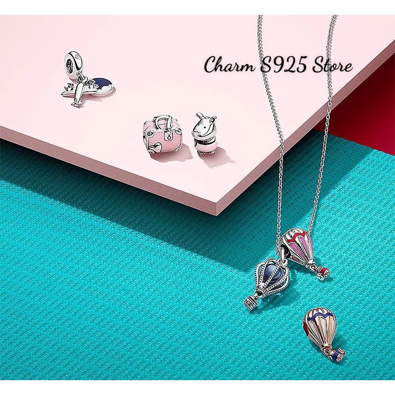 CHARM PAN ALE VALI HỒNG BẠC S925 CAO CẤP