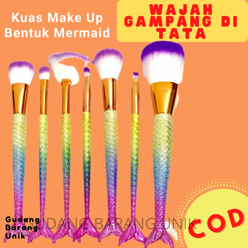 Set 10 Cọ Trang Điểm Cán Đuôi Cá