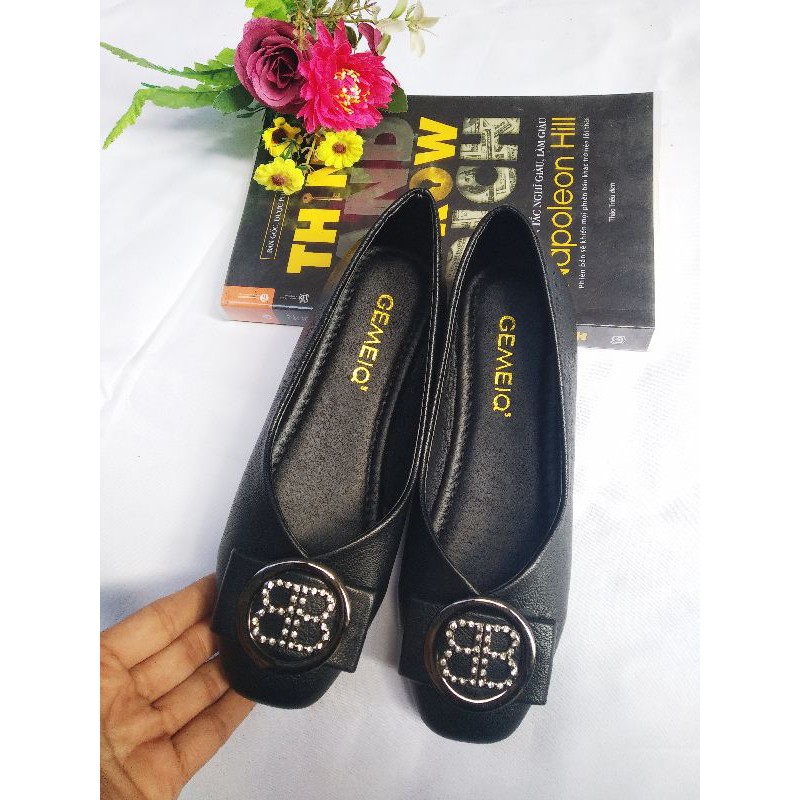 Giày bệt nữ da mềm đế cao su | BigBuy360 - bigbuy360.vn