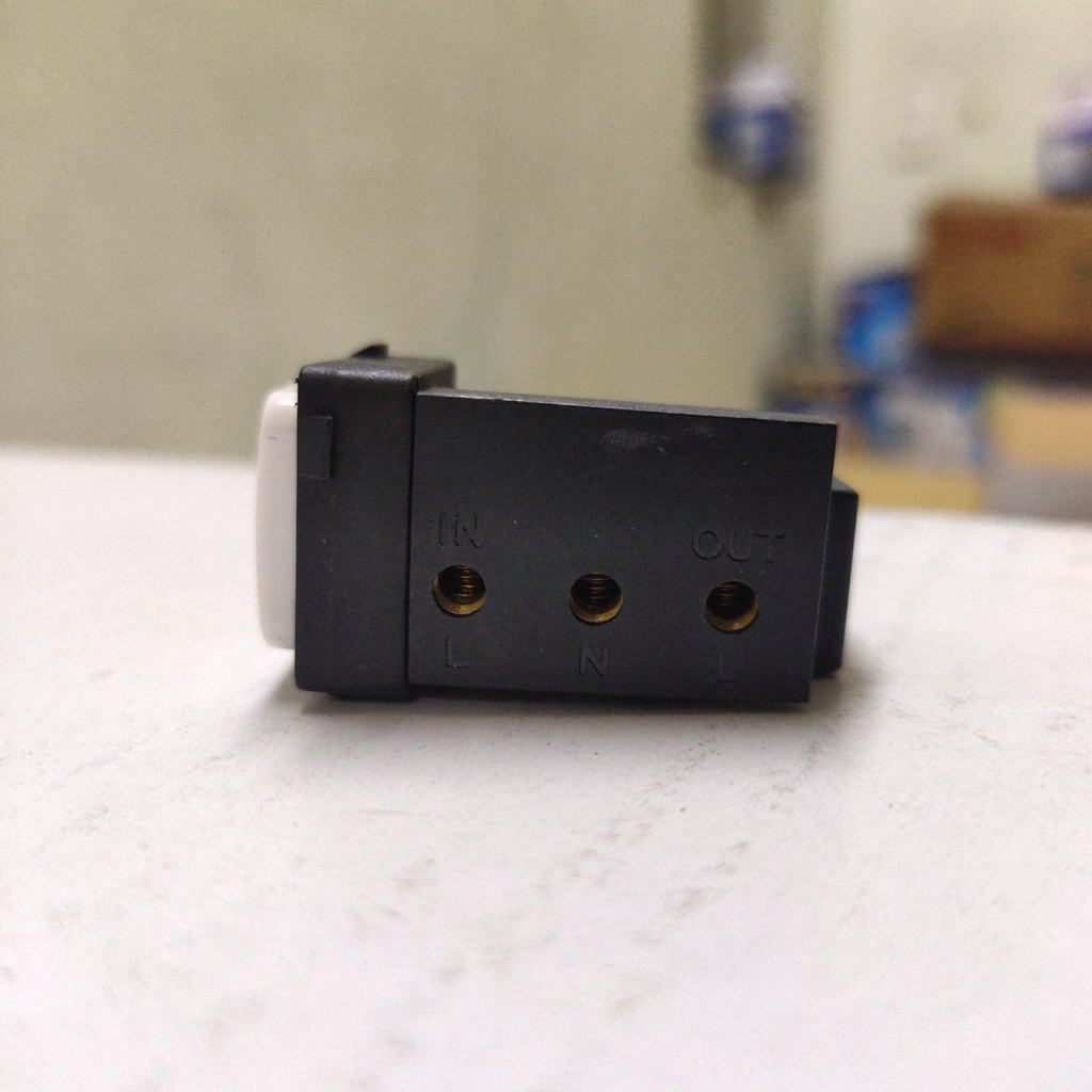 Hạt cầu chì ống 10A có đèn báo Sino A96BTD dùng cho mặt lỗ vuông Series S18A, ZENLOCK-S, S19, S186, S68, S66