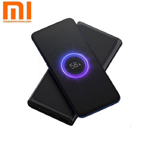 Sạc Dự Phòng Không Dây Xiao-mi Polymer 10000mAh 2021 Sạc nhanh, tặng kèm dây sạc