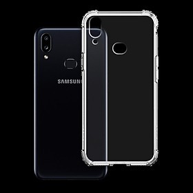 Ốp chống sốc Samsung A10s trong suốt cao cấp, dày dặn, bo 4 góc