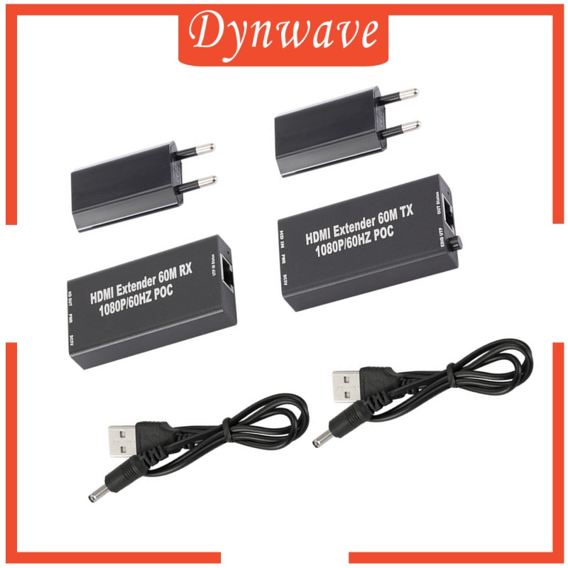 [DYNWAVE] HDMI Extender Balun with IR Over Single CAT5e or CAT6 60M