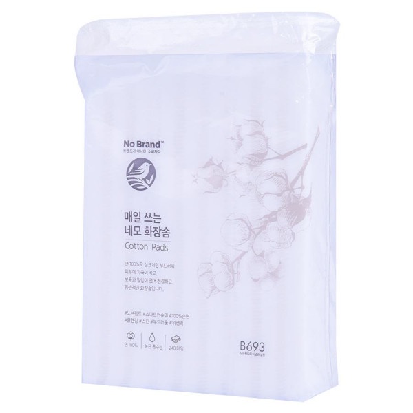 [Q.3] QUẬN 3 [HỎA TỐC] [ĐỘC QUYỀN SHOPEE] BÔNG TẨY TRANG COTTON NO BRAND DẠNG VUÔNG 240 MIẾNG