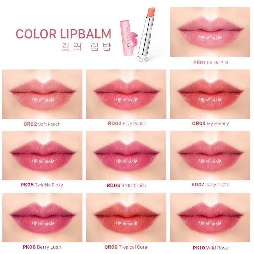 Son Dưỡng Có Màu Vacosi Natural Color Lip Balm 3g