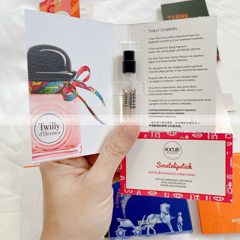 Vial Nước Hoa HM Twilly d'Hermès Eau Poivrée