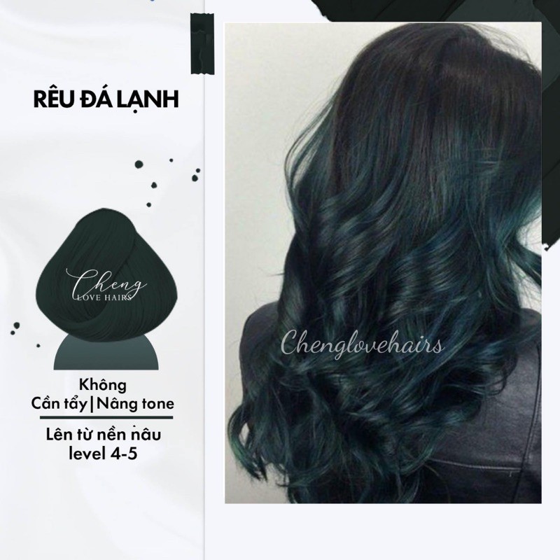 Thuốc nhuộm tóc RÊU ĐÁ LẠNH Chenglovehairs, Chenglovehair không cần tẩy