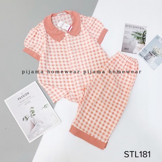 Bộ Pizama Lửng Cổ Sen Pijama Lụa Mango Cao Cấp
