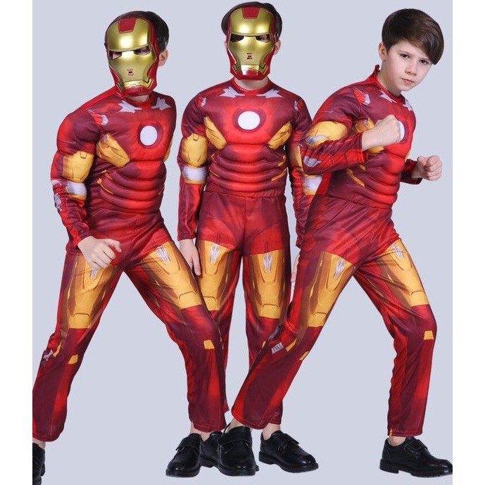 Đồ siêu nhân cho bé trai kèm mặt nạ siêu nhân thiết kế chân thực nhất chỉ có tại HEROKIDS COSPLAY210X