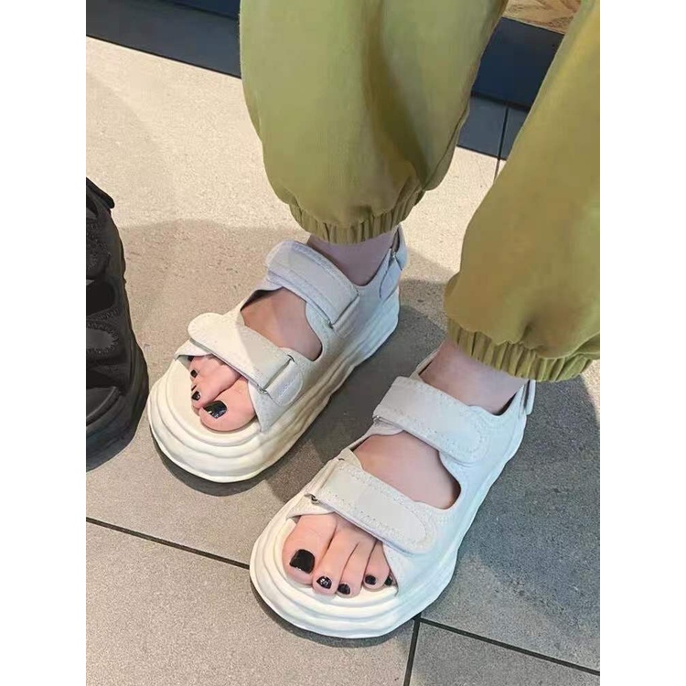 Giày Sandal Khóa Dán Thời Trang Dành Cho Nữ