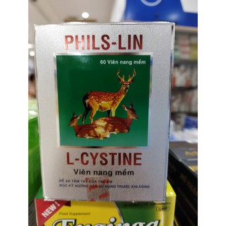 Viên uống L-Cystine Phislin - Giảm sạm da , tàn nhan ,chàm , mụn trứng cá ,sạm nắng do sử dụng thuoc tránh thai- hộp 60v