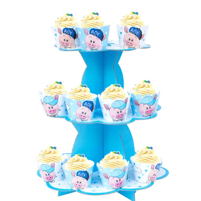 12 NHÃN QUẤN BÁNH CUPCAKE + 12 TEM CẮM BÁNH CUPCAKE (09 CHỦ ĐỀ) trang trí sinh nhật