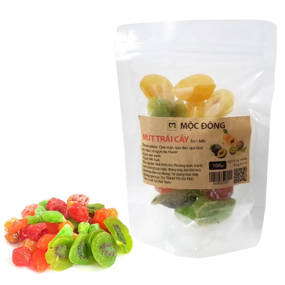 Hạt dinh dưỡng , mứt trái cây, kẹo socola, quả sấy khô Mộc Đông