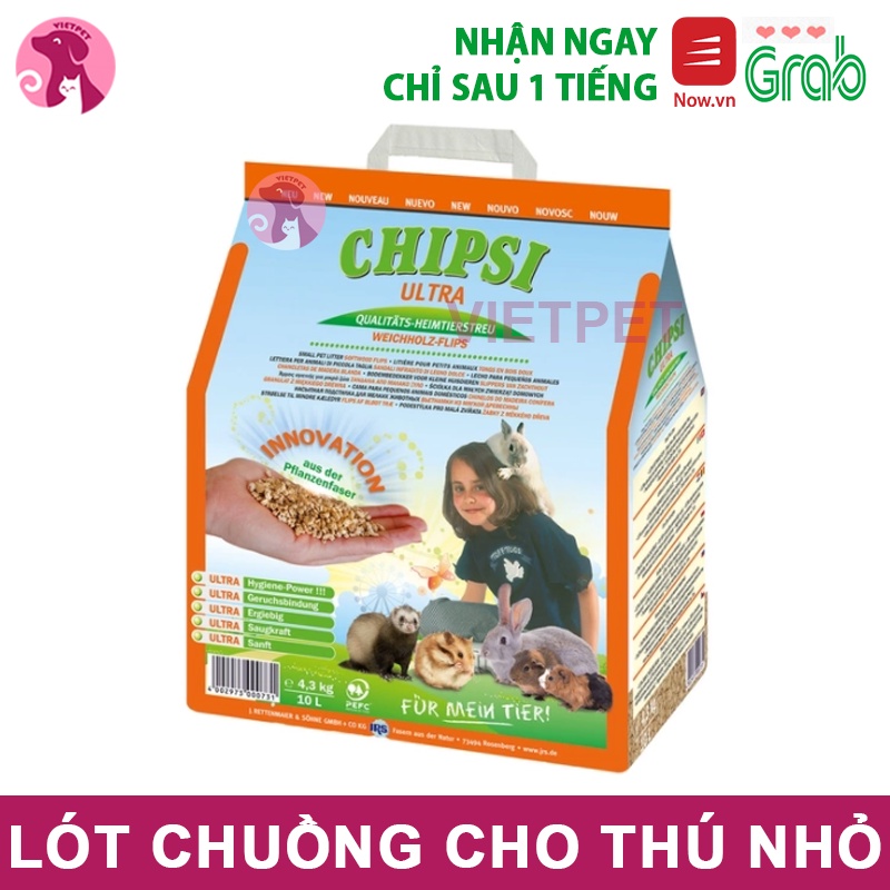 LÓT CHUỒNG CHO THÚ NHỎ CHIPSI ULTRA (NHẬP KHẨU ĐỨC)