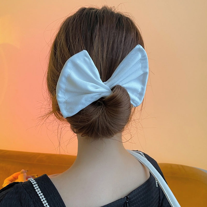 (Hàng Mới Về) Kẹp Tóc Vải Thời Trang Ngọt Ngào Cho Nữ 2021