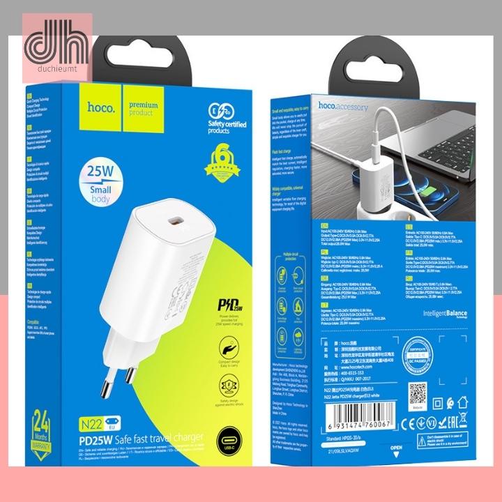 Củ nhanh PD25w Hoco N22 - Chính hãng