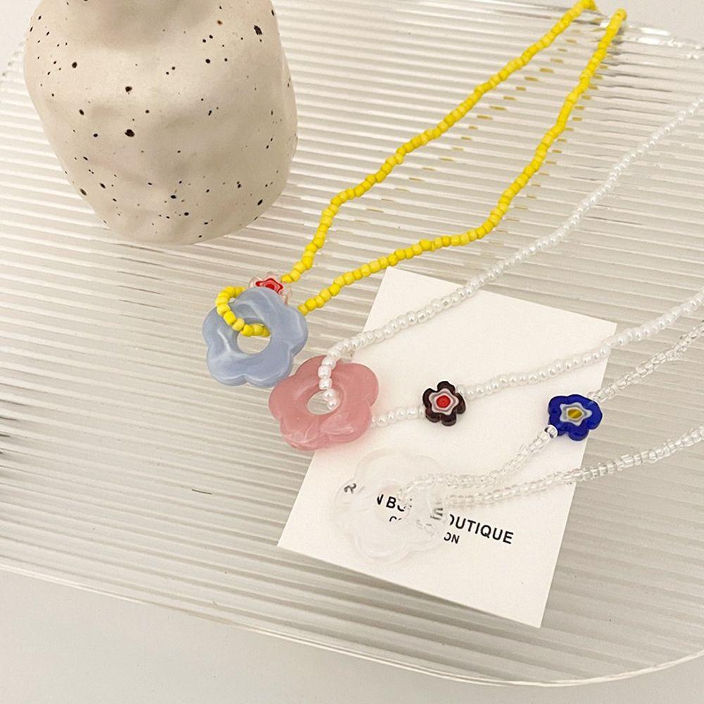 Vòng cổ Hạt Gạo Nhiều Màu Độc Đáo Phong Cách Hàn Quốc Cổ Điển Thời Trang Cho Nữ