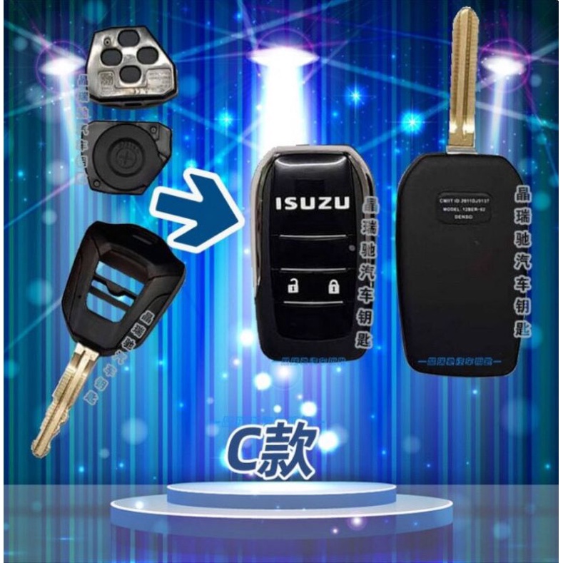Vỏ độ gập chìa khoá xe ISUZU Dmax , Mux