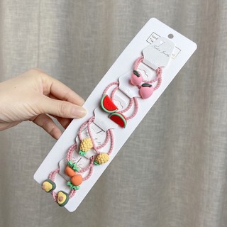 Set 2 dây buộc tóc bé gái siêu dễ thương hàng có sẵn