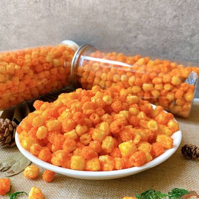 Nui sấy phô mai lon pet 250g giá sỉ