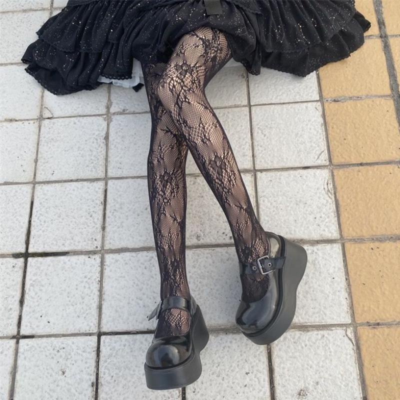 Quần Tất Vớ Ren Mỏng Mịn Họa Tiết Hoa Lớn Sexy - Vani Store