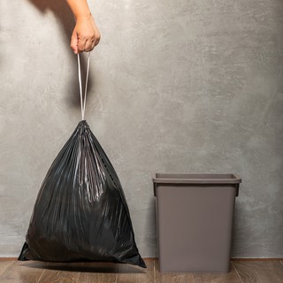 túi đựng rác rút dây tự hủy sinh học Vipaco, 5 cuộn túi rác rút dây siêu chắc, không mùi, chịu tải 10000g