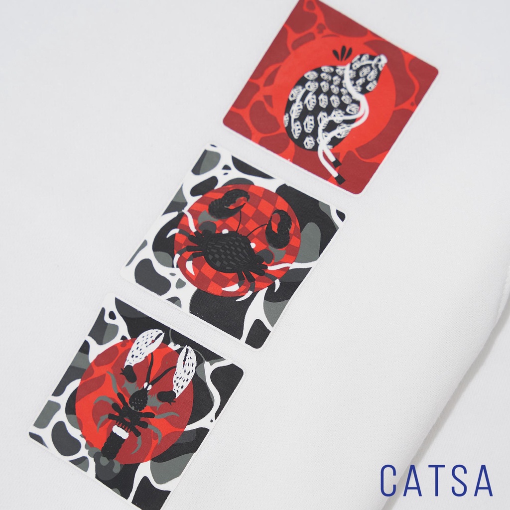 Áo thun tay dài bầu cua CATSA chất liệu thun Cotton mặc phong cách, thoải mái ATL051 - ATL052