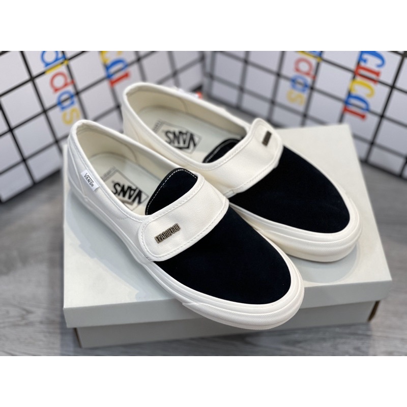 GIÀY VANS FEAR OF GOD SLIPON TRẮNG ĐEN LAI AU
