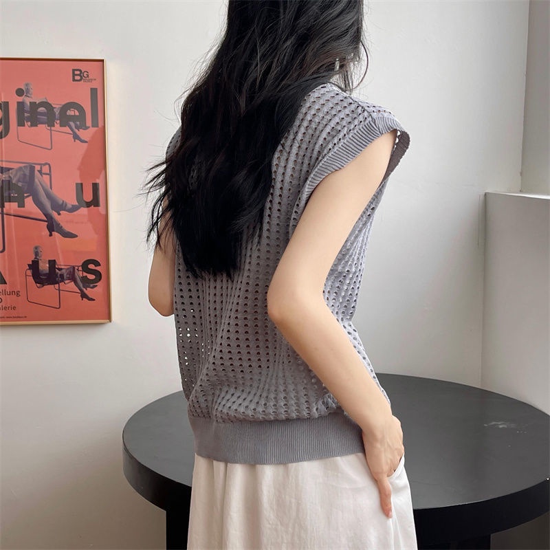 Áo Sweater Dáng Suông Đục Lỗ Thời Trang Mùa Hè Hàng Mới