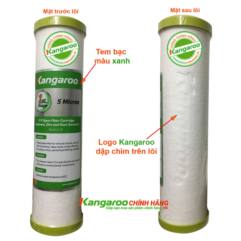 Lõi lọc nước Kagaroo 123 chính hãng