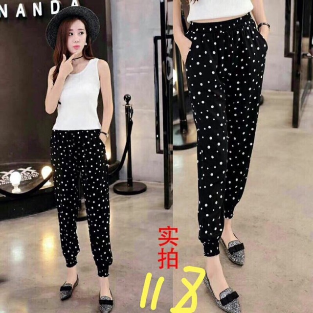 Sét áo chống nắng+quần chấm bi