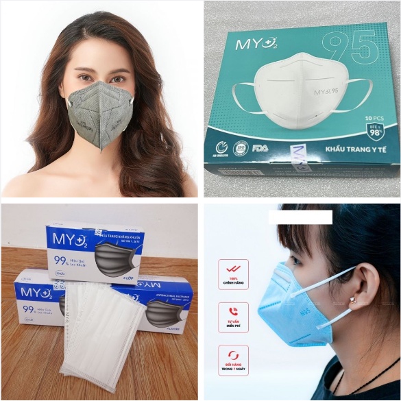 [5❤️][FREESHIP] HỘP KHẨU TRANG KENKO 95, MYO2 95 MÀU TRẮNG, XANH, XÁM [HCM]