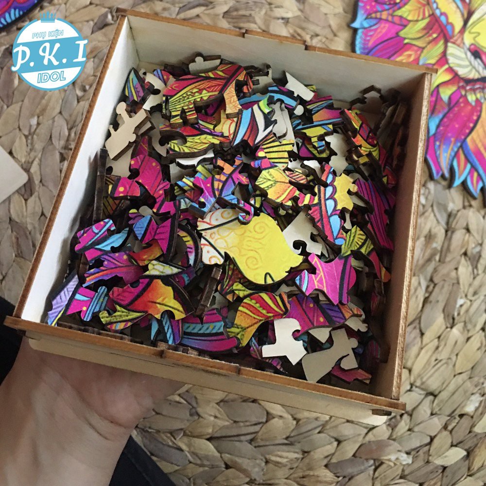 Trò Chơi Ghép Tranh PUZZLE – Hình Con Lợn Ngũ Sắc
