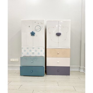 Tủ đựng quần áo Hola lắp ghép, Tủ nhựa KUB 4 tầng