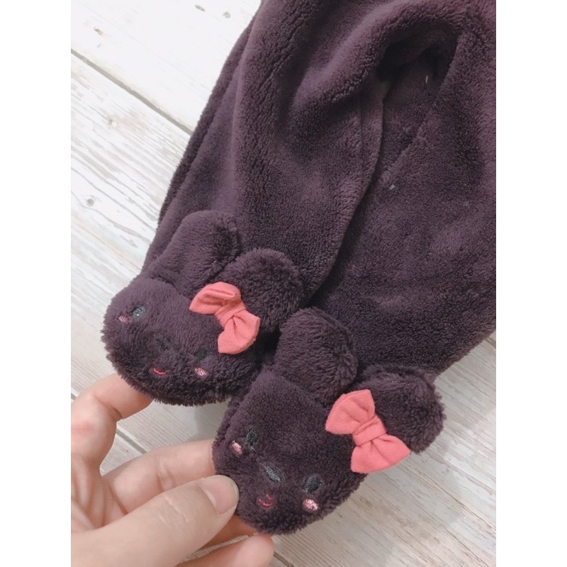 Set 3ct bé gái gồm body áo khoác và quần liền bàn siêu xinh.