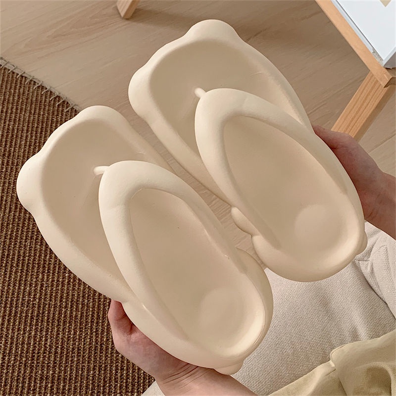 Dép Xỏ Ngón Bằng eva Đế Mềm Chống Trượt Họa Tiết Tai Gấu Dễ Thương Thời Trang Mùa Hè Dành Cho Bạn Gái
