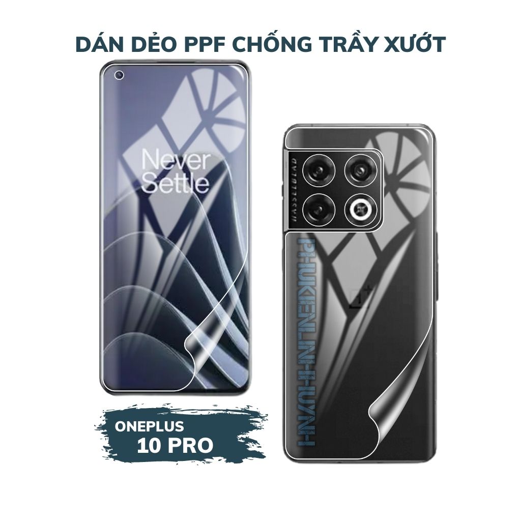 Oneplus 10 Pro_Dán dẻo PPF trong suốt bảo vệ màn hình, chống trày xướt (Mua 1 tặng 1)
