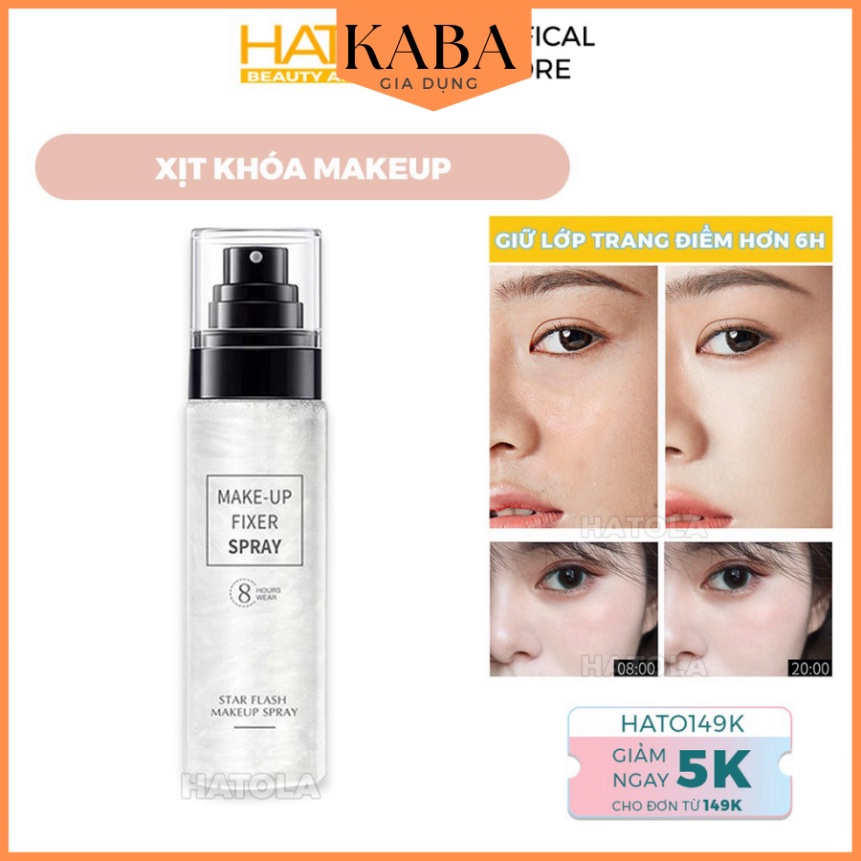 Xịt Khóa Nền - Xịt Khóa Makeup Giữ Lớp Trang Điểm Lâu Trôi Bắt Sáng KABA