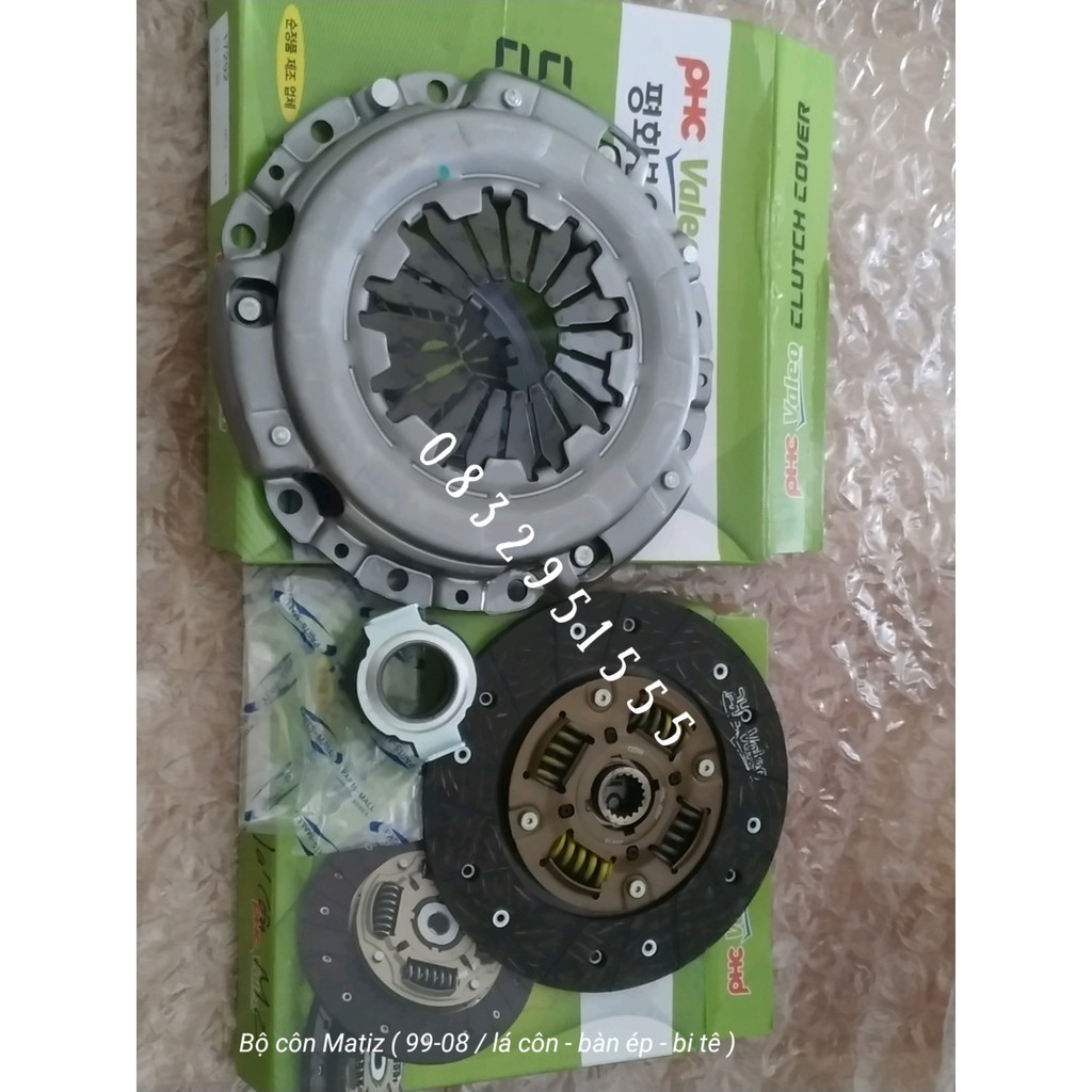 Bộ côn xe Matiz  gồm bàn ép , bi tê , lá côn