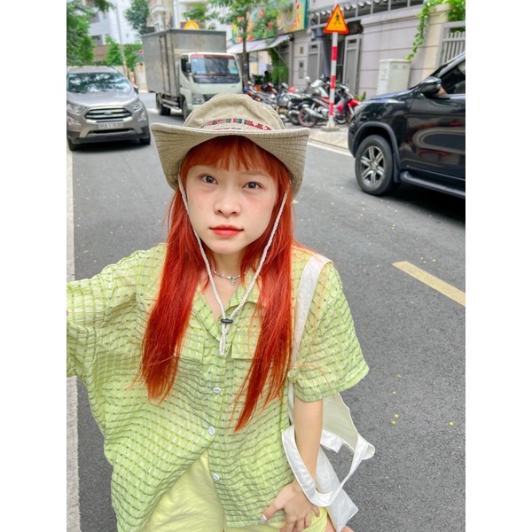 Sơ mi Mây màu pastel vải tổ ong - Remmus.vn