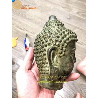 Tượng Đồng Đầu Phật Thích Ca Cao 15cm
